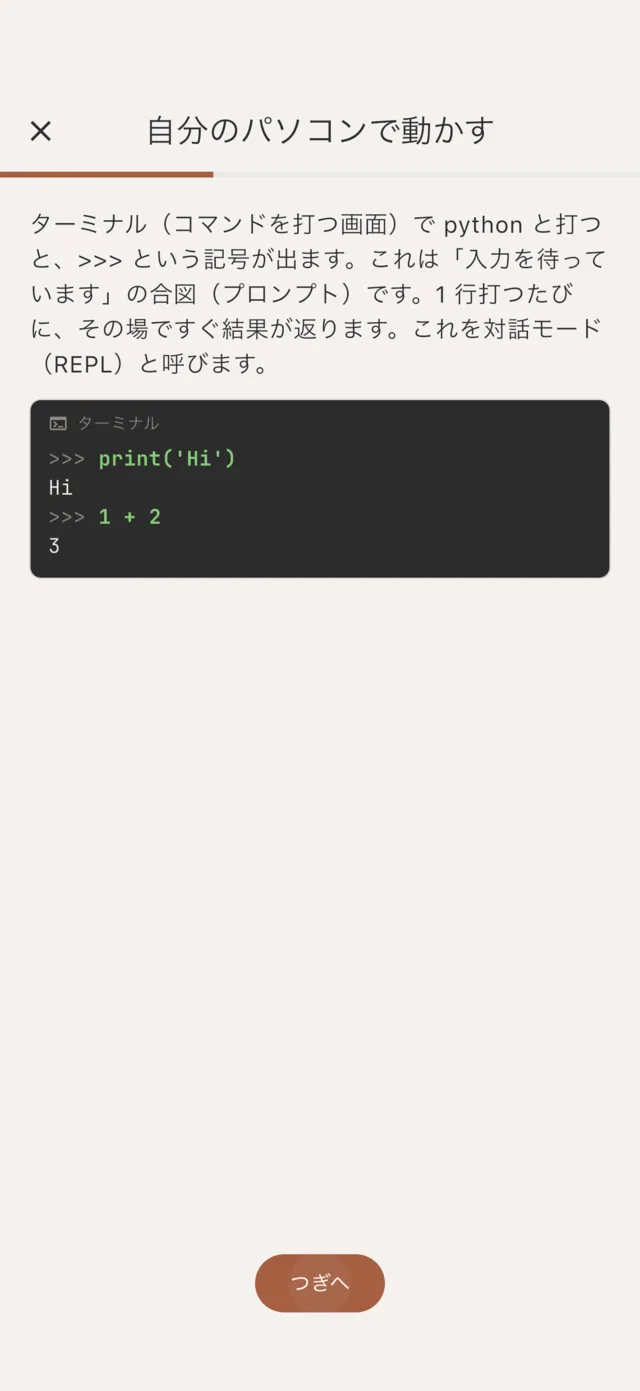 自分のパソコンで Python を動かす